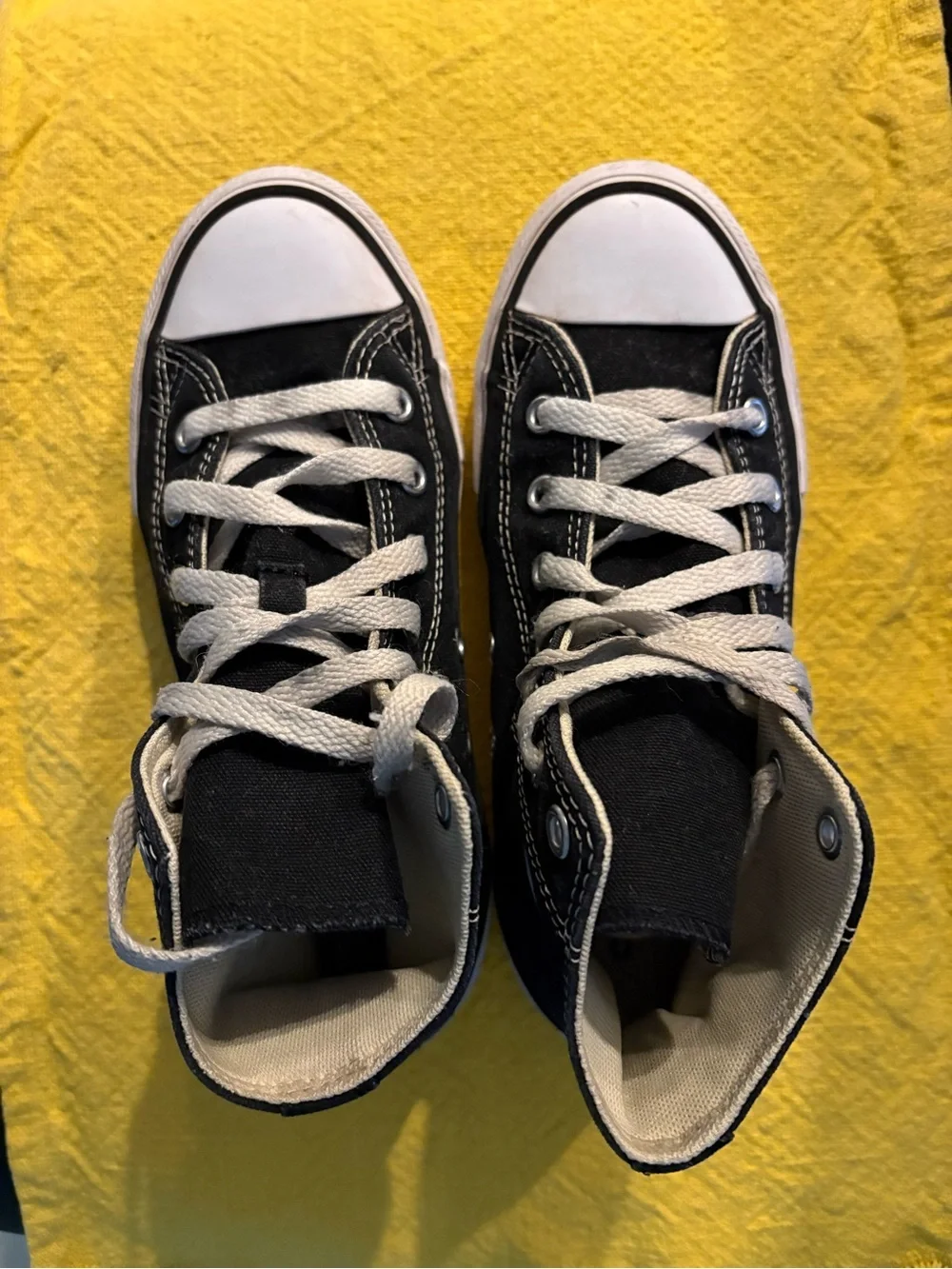 Converse Black and White High Top Sneakers